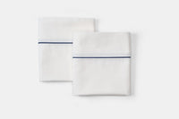 Cotton Bed Pillowcases with Classic Piping Design