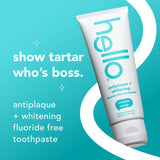 Antiplaque + Whitening Fluoride-Free Peppermint Toothpaste - 4 Pack