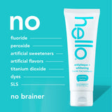 Antiplaque + Whitening Fluoride-Free Peppermint Toothpaste - 4 Pack