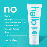 Antiplaque + Whitening Fluoride-Free Peppermint Toothpaste - 4 Pack