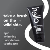 Activated Charcoal Epic Whitening Fluoride-Free Toothpaste