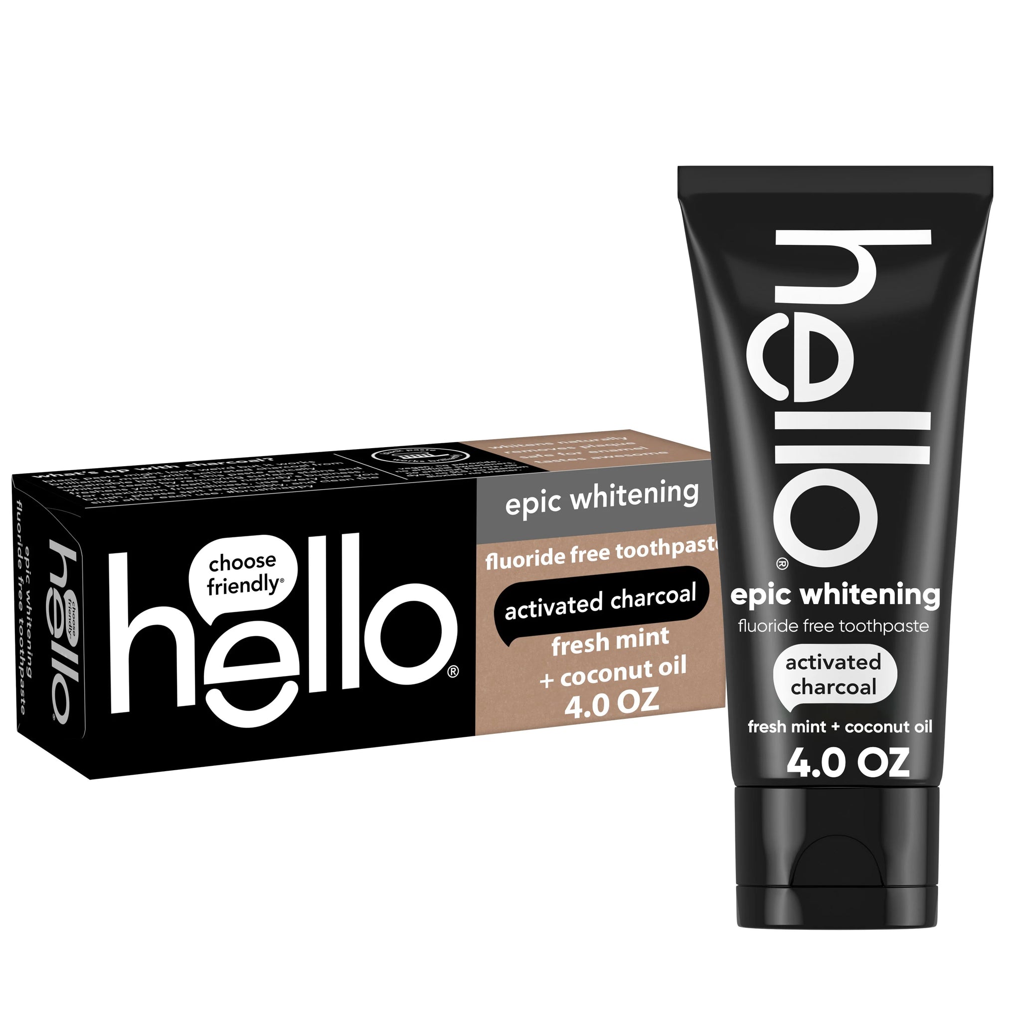 Activated Charcoal Epic Whitening Fluoride-Free Toothpaste
