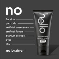 Activated Charcoal Epic Whitening Fluoride-Free Toothpaste