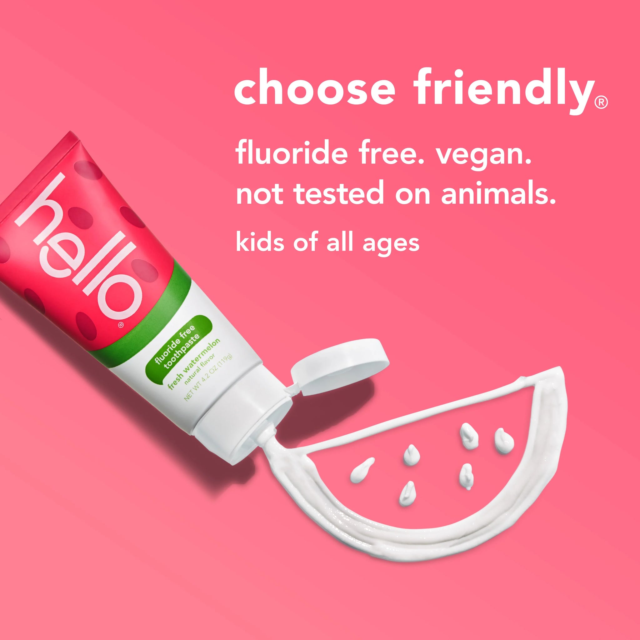 Watermelon Fluoride-Free Toothpaste for Kids