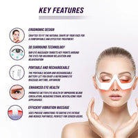Under-Eye Red Light Therapy and Relaxation Massager