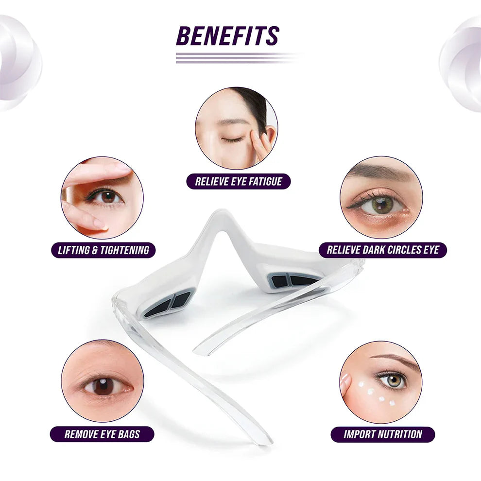 Under-Eye Red Light Therapy and Relaxation Massager