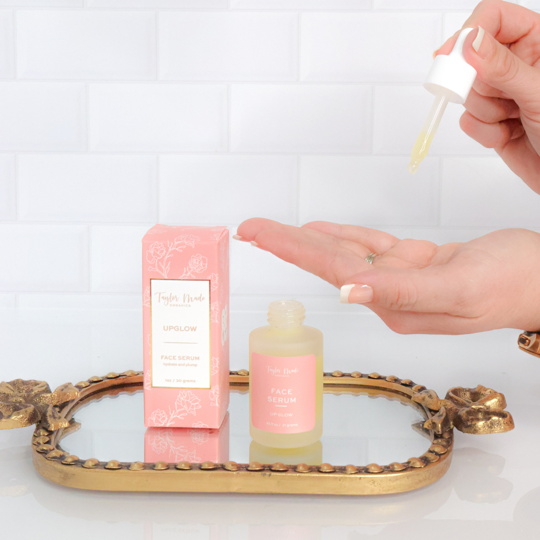 UpGlow Organic Face Serum with Collagen + Hyaluronic Acid