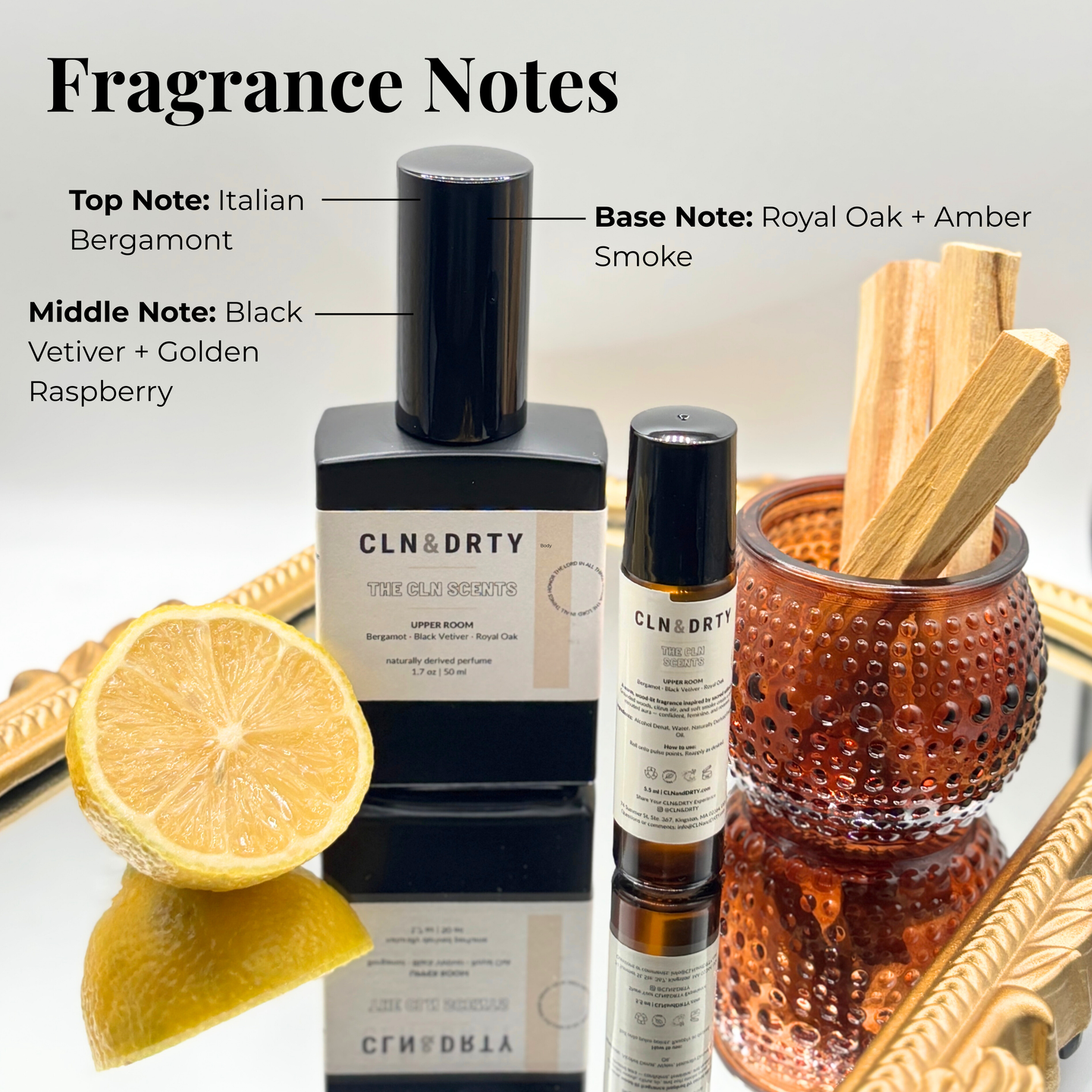 Upper Room – Naturally-Derived Perfume (Bergamot • Black Vetiver • Royal Oak)