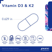 Vitamin D3 K2, 120 Servings