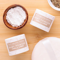 Talc Free Baby Powder, Real Vanilla Amber