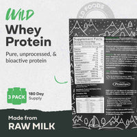 Cold Process Grass-Fed Whey Protein from Pasture-Raised Cows
