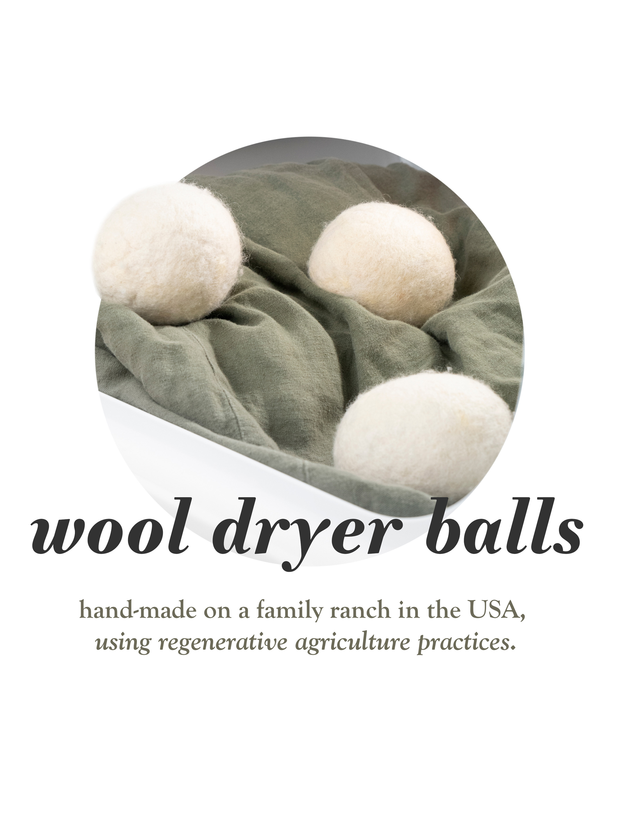 Jumbo Wool Dryer Balls - 3 Pack