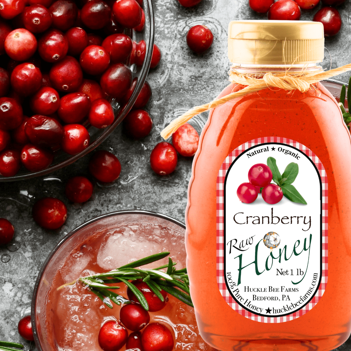 Raw Cranberry Honey