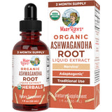 Organic Ashwagandha Root Liquid Drops, 60 Servings