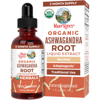 Organic Ashwagandha Root Liquid Drops, 60 Servings