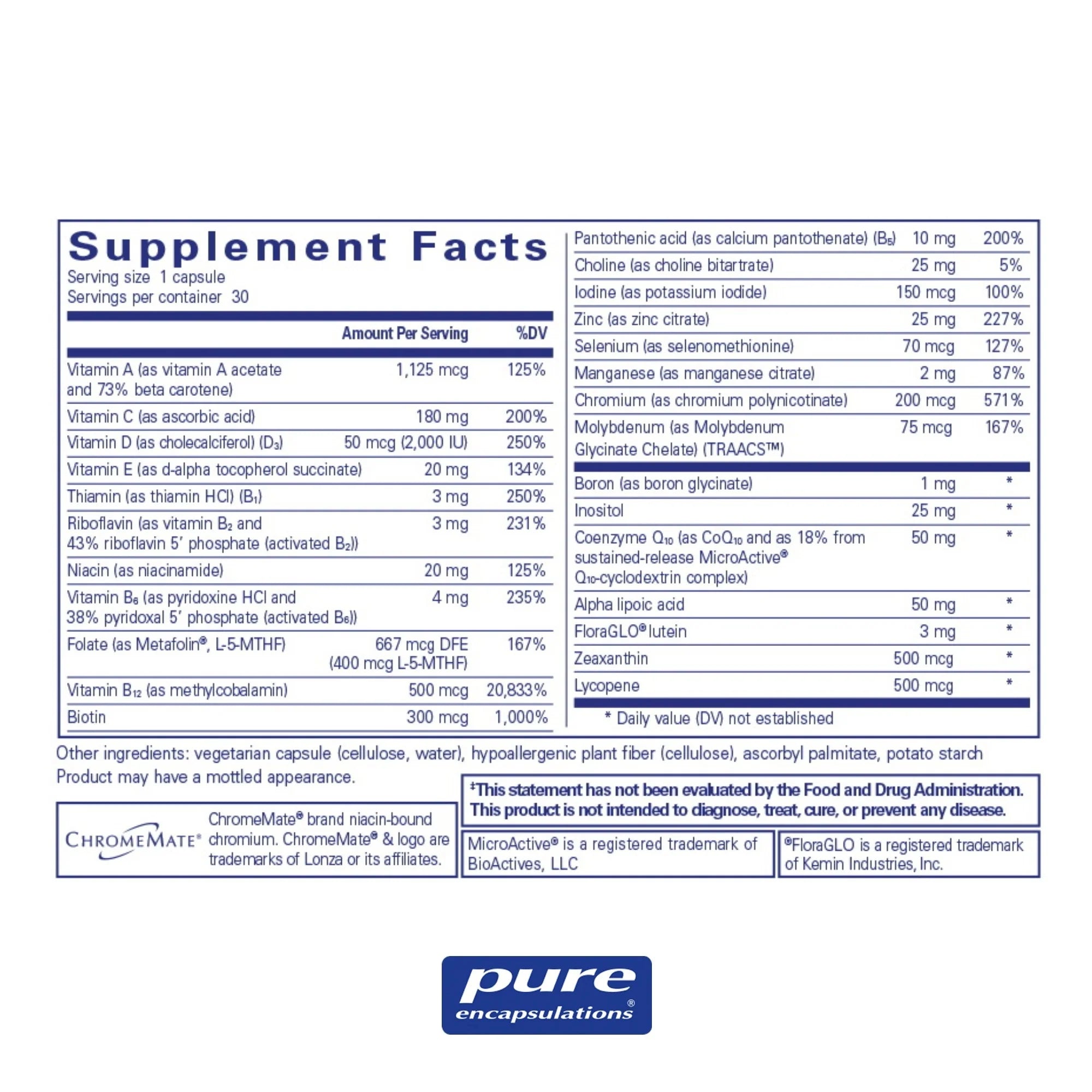 O.N.E. Multivitamin, 30 Servings