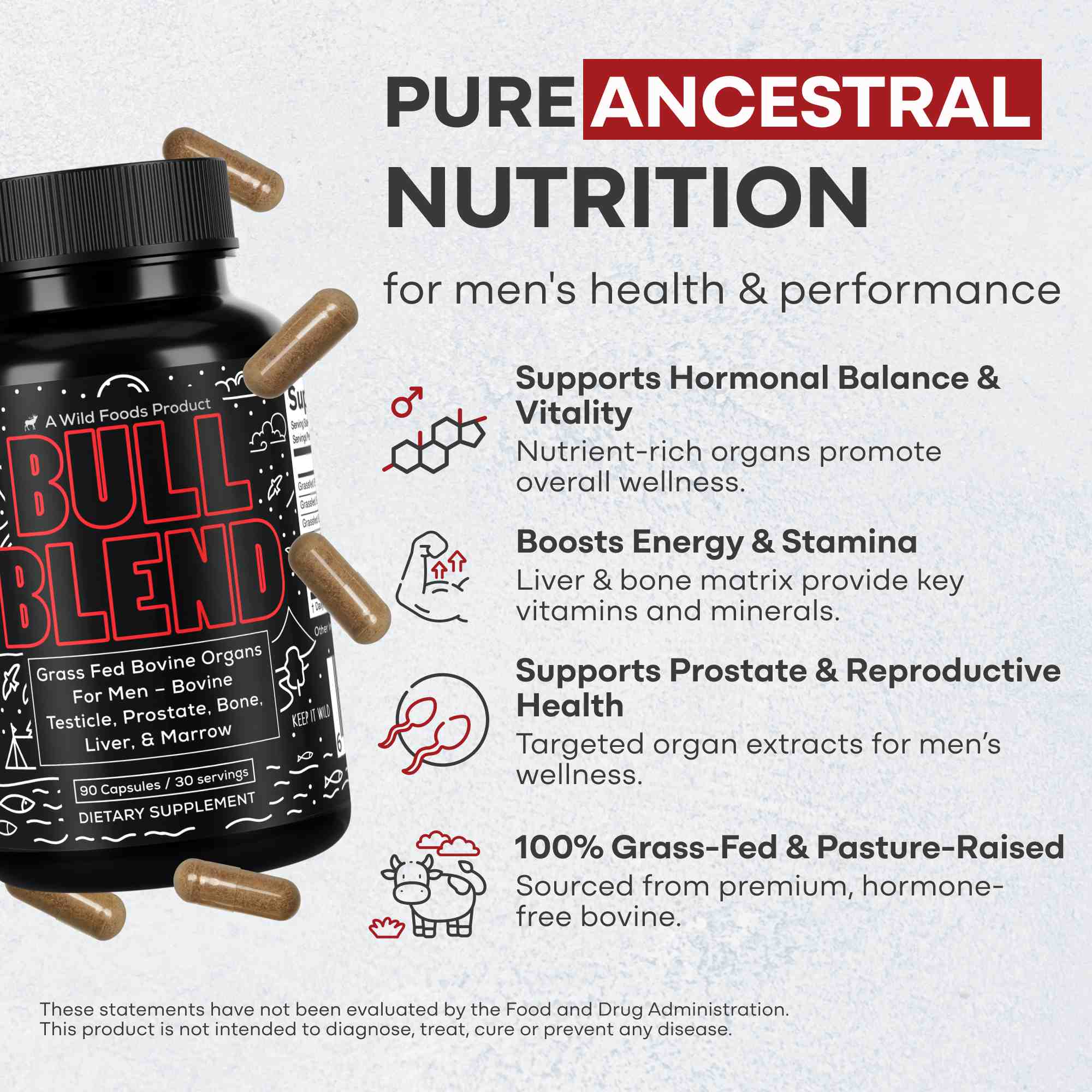 Bull Blend – Natural Male Hormone & Energy Support