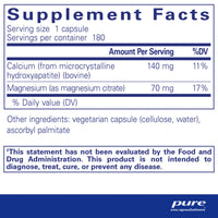 Calcium MCHA, 180 Servings