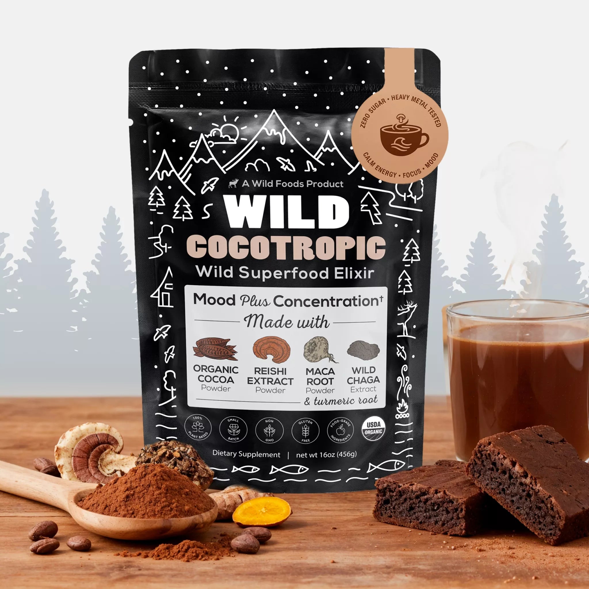 CocoTropic Organic Mushroom Mix for Energy & Focus