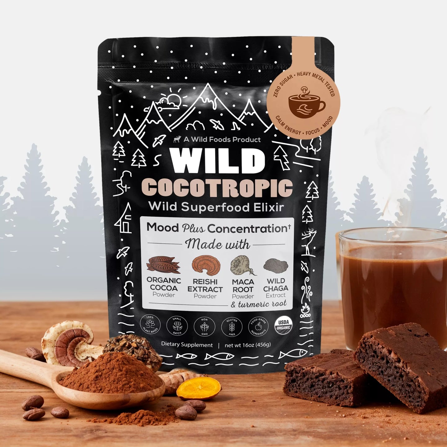 CocoTropic Organic Mushroom Mix for Energy & Focus