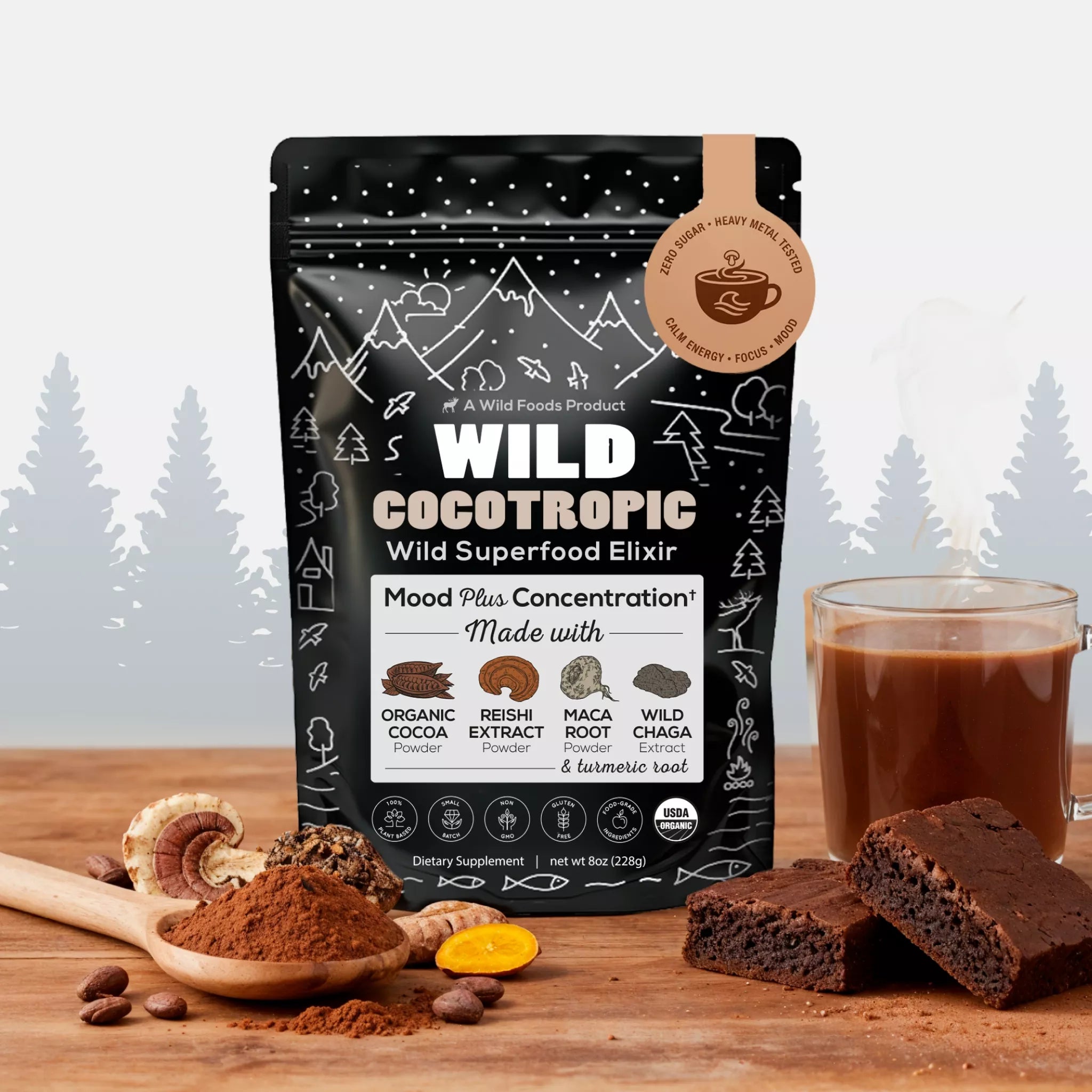 CocoTropic Organic Mushroom Mix for Energy & Focus