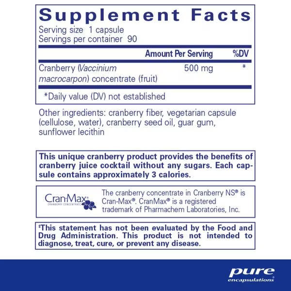 Cranberry NS, 90 Servings