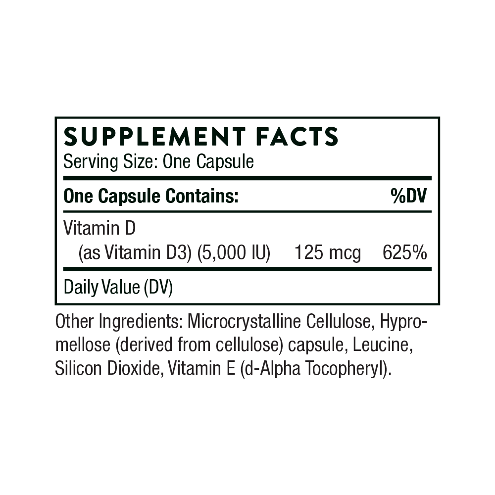 Vitamin D-5000, 60 Servings