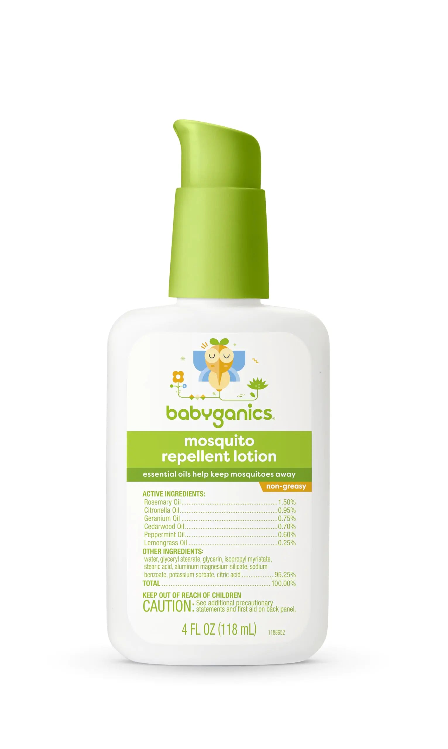 Mosquito Repellent Lotion with Essential Oils, 4oz