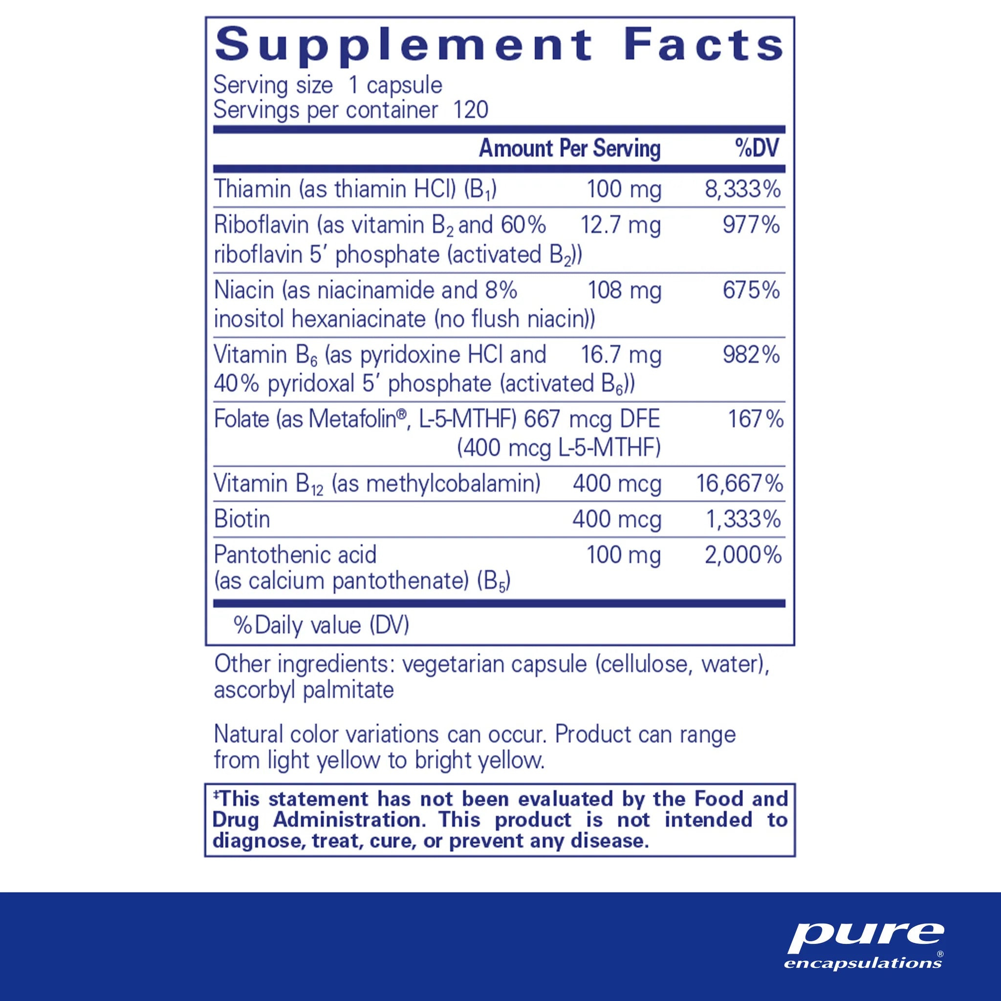 B-Complex Plus, 120 Servings