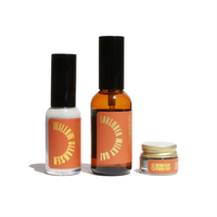 Showcase Urb Apothecary skincare products, including Willow Cleanser, Lavender Milky Oat serum, and Solterra Tallow Vitamin C Balm.
