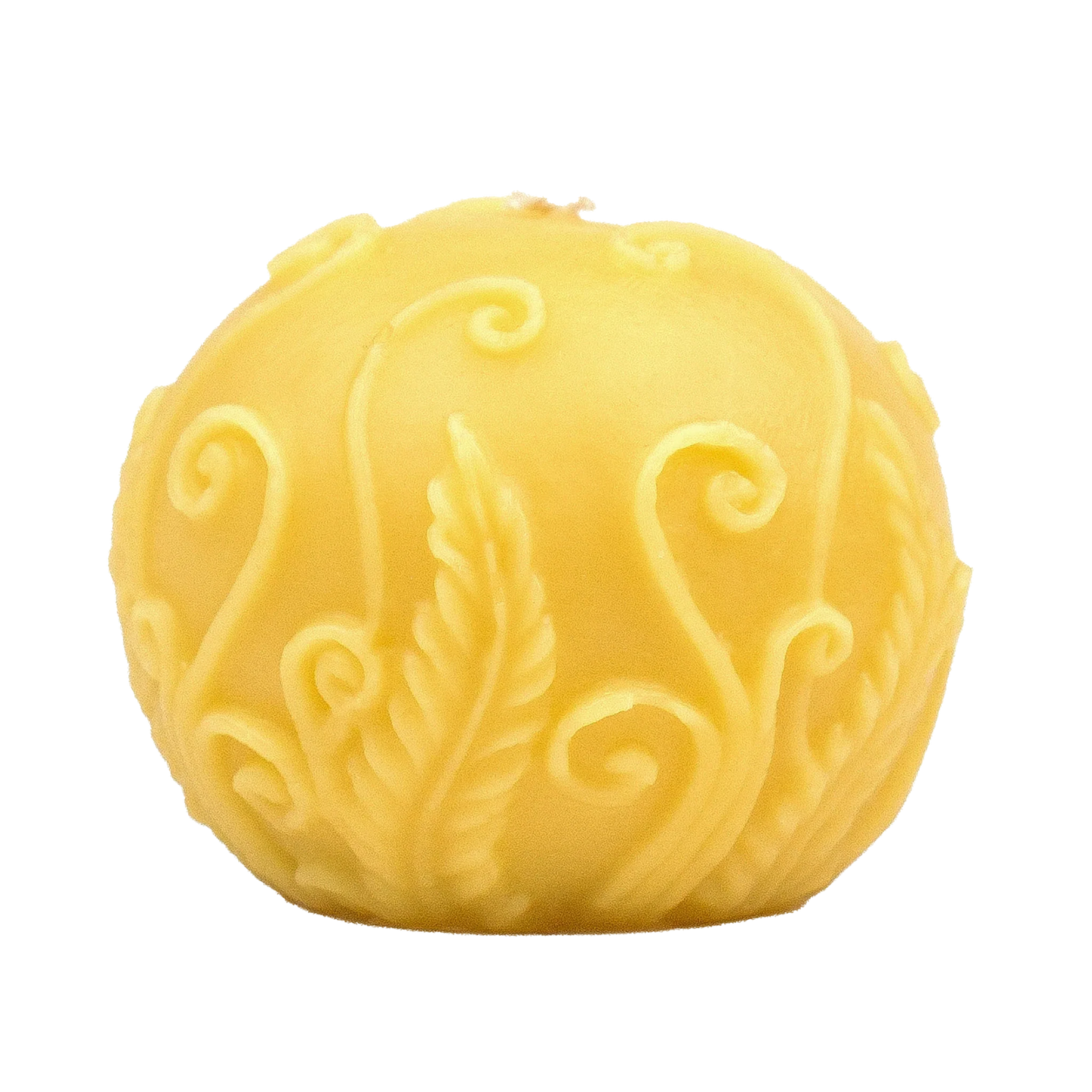 Fern Ball Beeswax Candle
