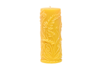 Fern Pillar Beeswax Candle