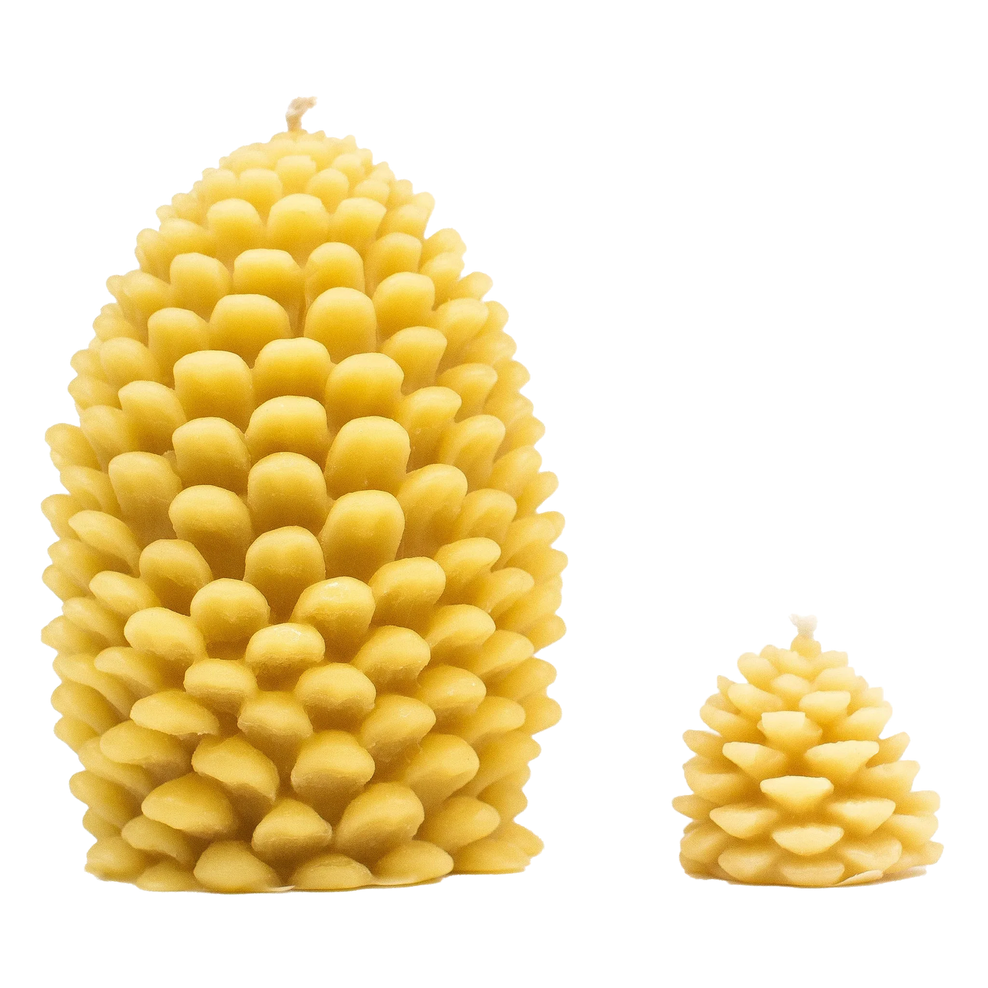 Beeswax Pine Cone Candle