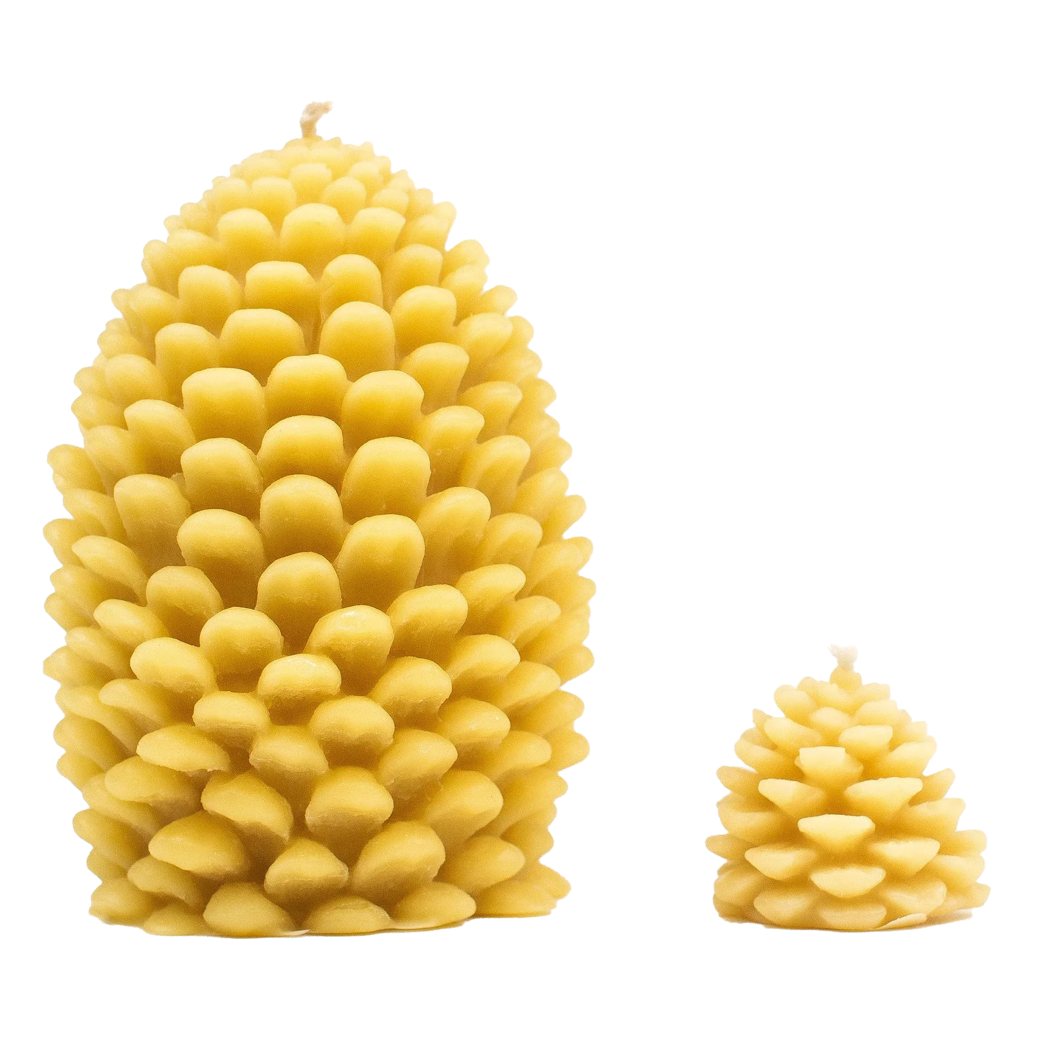 Beeswax Pine Cone Candle
