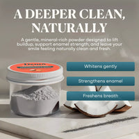 Dentō Remineralizing Tooth Powder - Gentle Whitening and Oral Microbiome Support