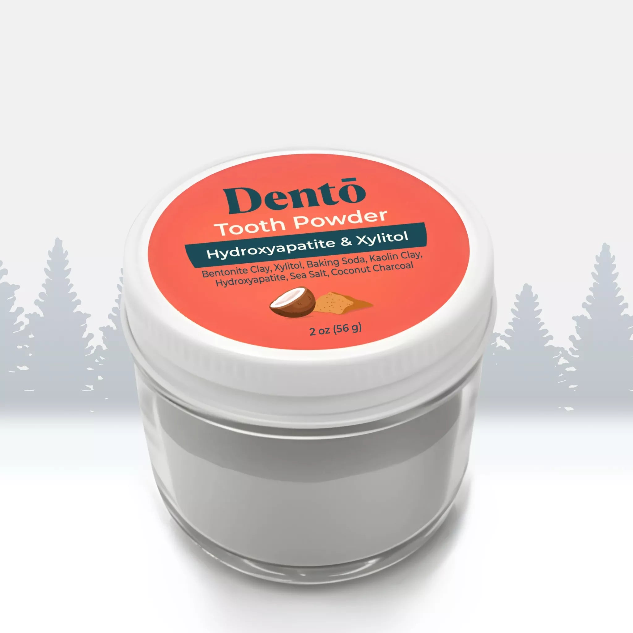 Dentō Remineralizing Tooth Powder - Gentle Whitening and Oral Microbiome Support