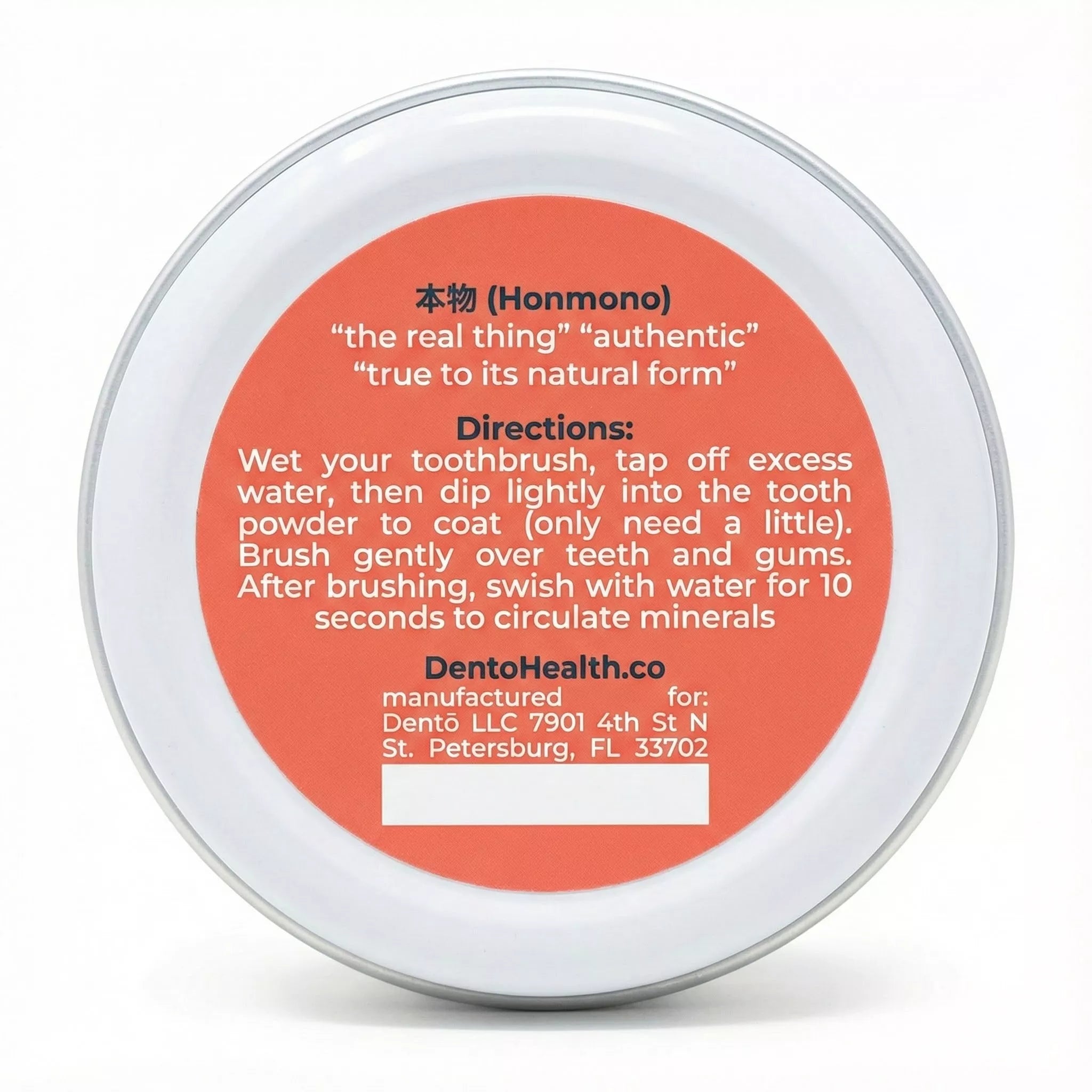 Dentō Remineralizing Tooth Powder - Gentle Whitening and Oral Microbiome Support