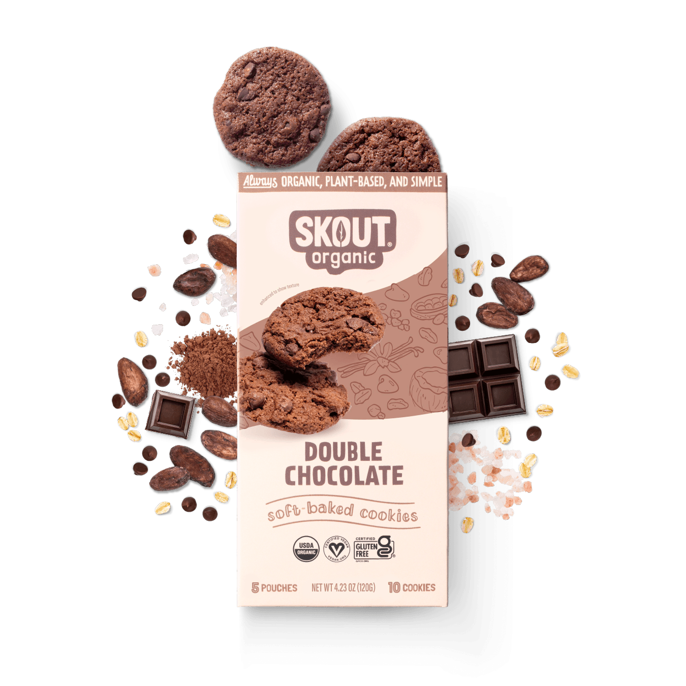 Double Chocolate Soft Baked Cookies