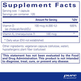 Vitamin D3 K2, 120 Servings