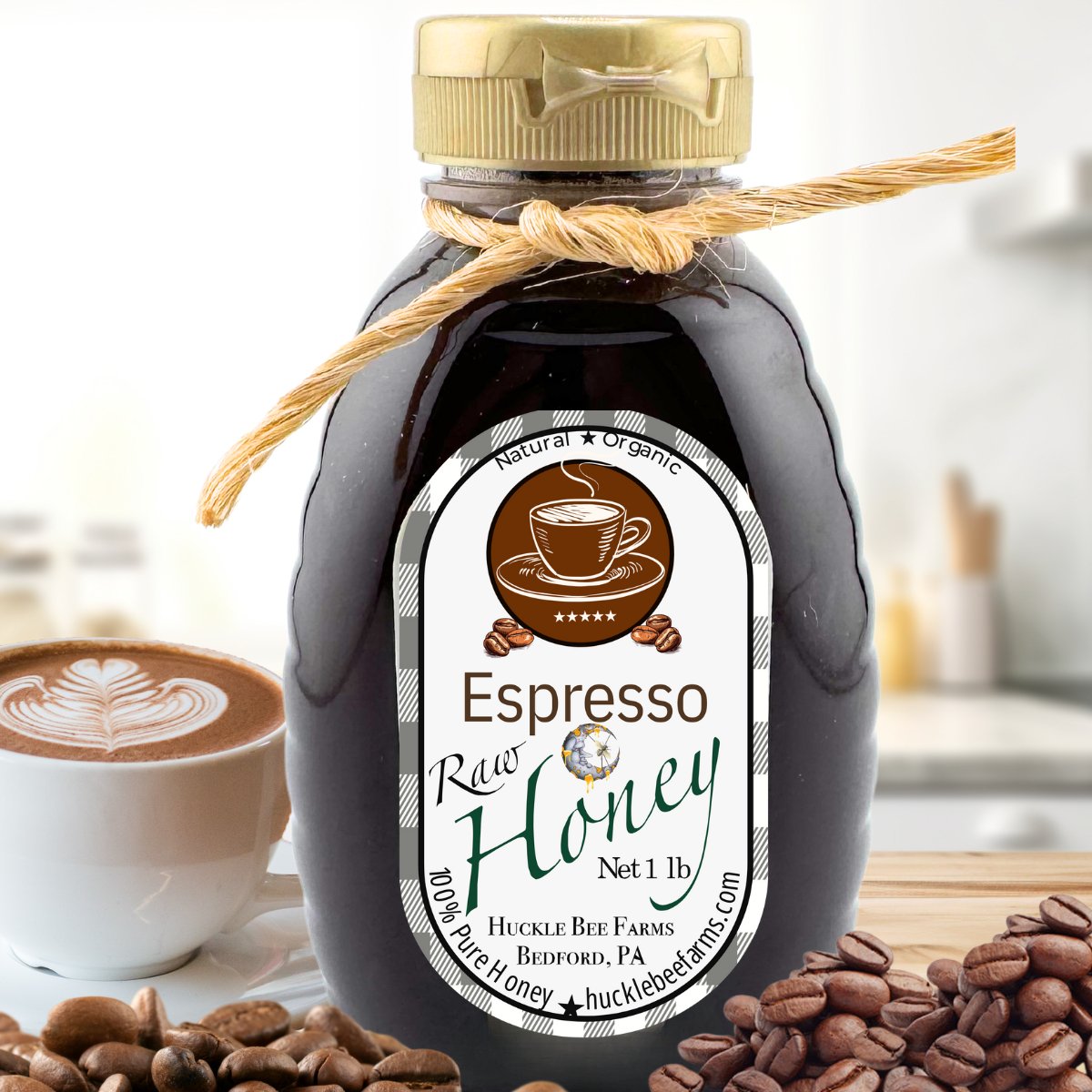 Raw Espresso Infused Honey