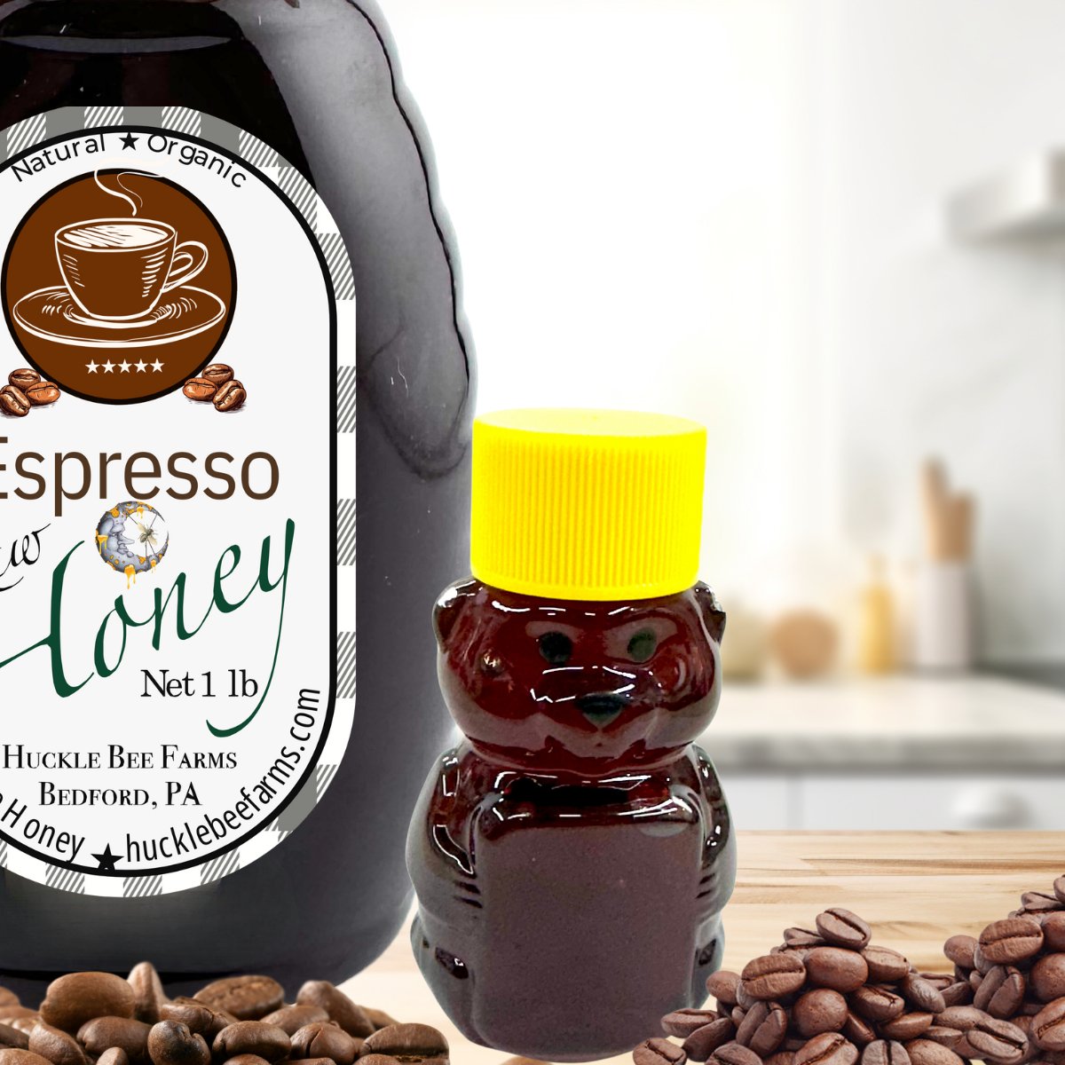 Raw Espresso Infused Honey