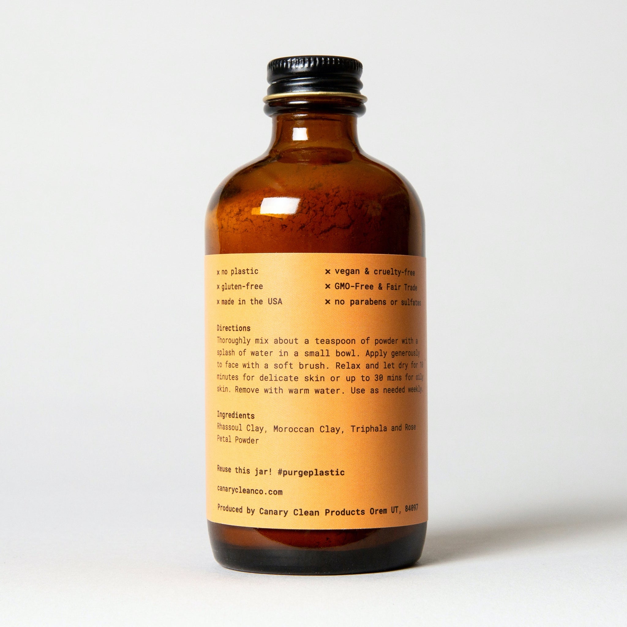 Rhassoul Clay + Rose Face Mask