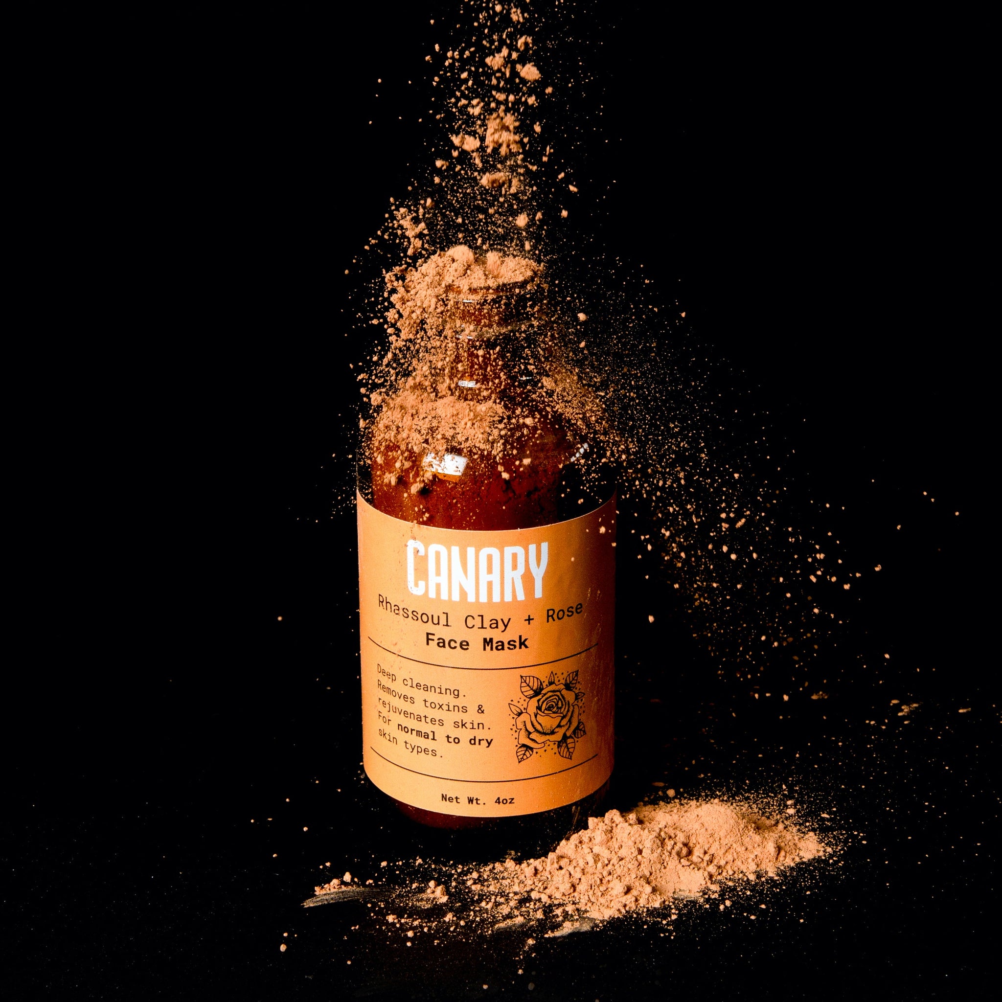 Rhassoul Clay + Rose Face Mask