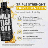 Fish Oil Liquid - Omega-3 DHA, EPA, DPA