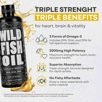 Fish Oil Liquid - Omega-3 DHA, EPA, DPA
