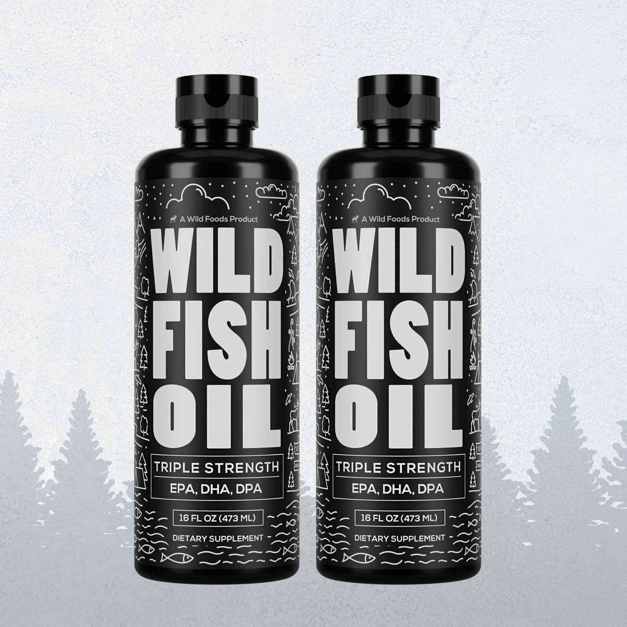 Fish Oil Liquid - Omega-3 DHA, EPA, DPA