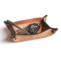 Full Grain Leather Valet Tray / Charging Station