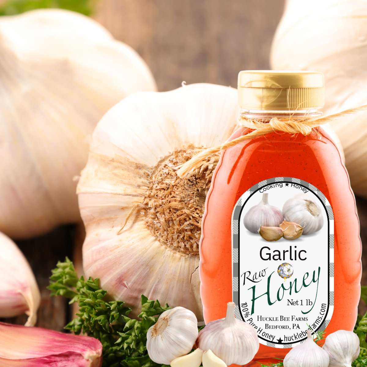 Raw Garlic Infused Honey