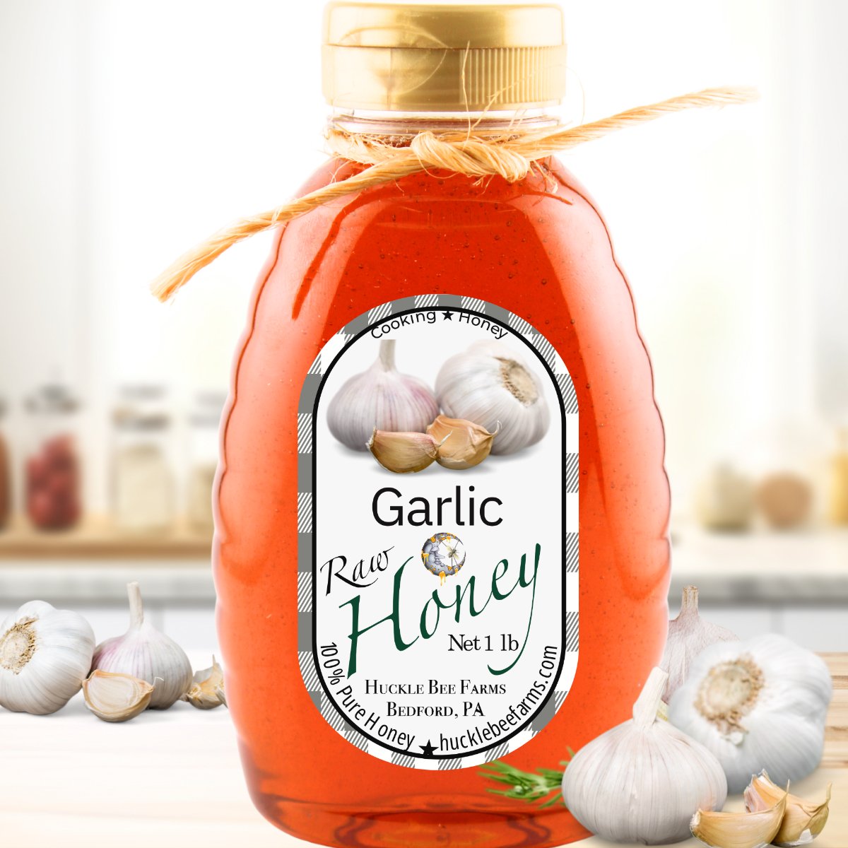 Raw Garlic Infused Honey