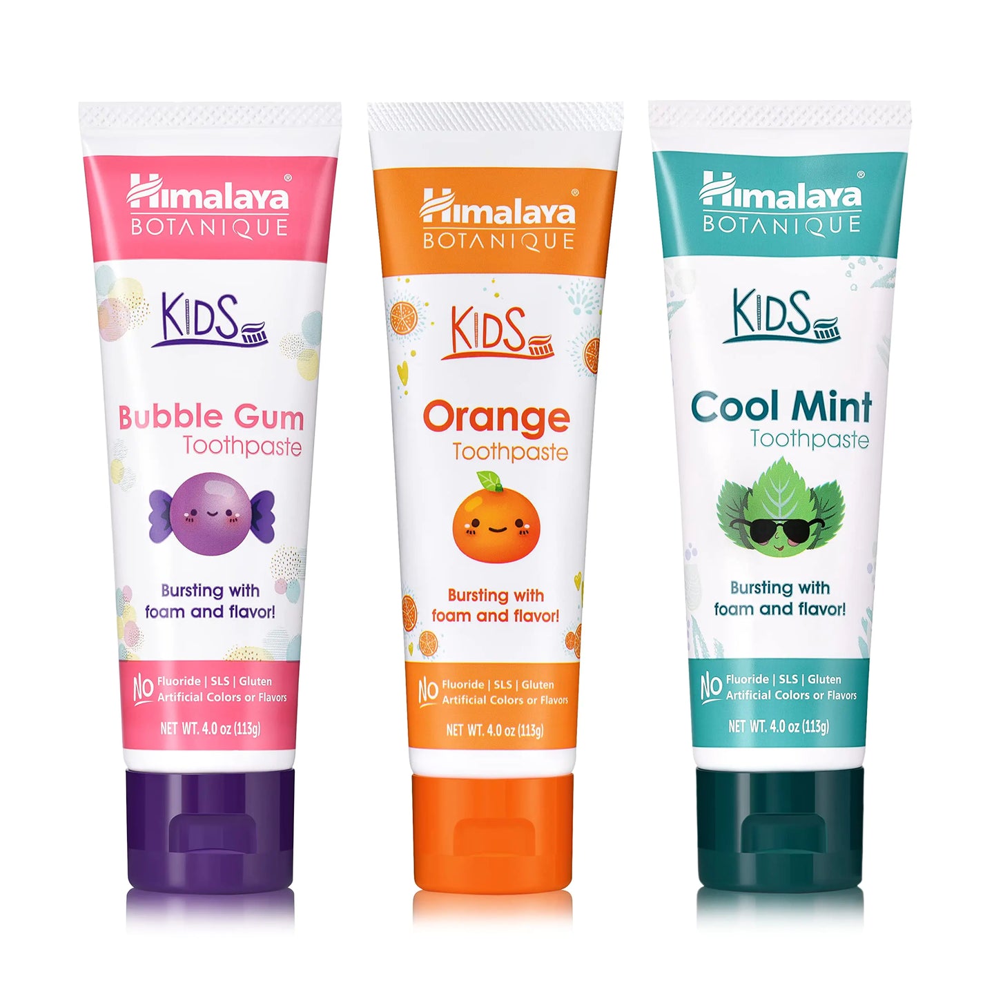 Variety Pack Fluoride-Free Toothpaste for Kids